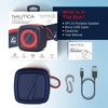 image:imageNautica Portable Bluetooth Speaker Wireless IPX5 Splashproof Integrated Phone Holder 15 Hours Playtime Dynamic Led Lights TWS Pairing Pure Bass for Home Outdoor Navy  RedNavy  Red