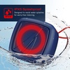 image:imageNautica Portable Bluetooth Speaker Wireless IPX5 Splashproof Integrated Phone Holder 15 Hours Playtime Dynamic Led Lights TWS Pairing Pure Bass for Home Outdoor Navy  RedNavy  Red