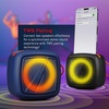 image:imageNautica Portable Bluetooth Speaker Wireless IPX5 Splashproof Integrated Phone Holder 15 Hours Playtime Dynamic Led Lights TWS Pairing Pure Bass for Home Outdoor Navy  RedNavy  Red
