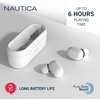 image:imageNautica T300 True Wireless Earbuds Bluetooth v50 TWS inEar Earphones with Builtin Mic Wireless Bluetooth Earbuds MicroUSB Charging Case Touch Control Ergonomic Design SweatProof Off White
