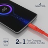 image:imageNautica TypeC to TypeC Cable USBC to USBC Fast Charging Cable with 65W Power Delivery amp 480Mbps Data Transfer Compatible for Google Pixel Samsung and Apple Devices and MoreRed