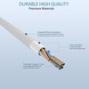 image:imageNautica USBC to USBC Cable 15W HighSpeed Charging Durable Braided Cable Premium Quality Universal Compatibility White