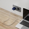 image:imageNautica USBC to USBC Cable 15W HighSpeed Charging Durable Braided Cable Premium Quality Universal Compatibility White