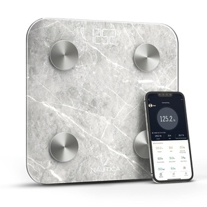 image:imageNautica Body Tracker Digital Bathroom Scale BluetoothEnabled Smart Scale with BMI Body Fat Muscle Mass Tracking amp More Syncs with Smartphone App for Body Composition Tracking 396 LbsTravertine Stone