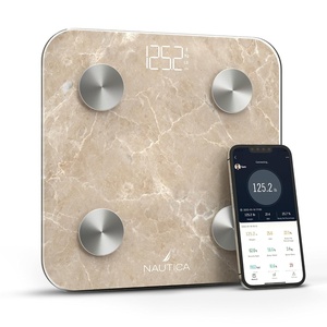 image:imageNautica Body Tracker Digital Bathroom Scale BluetoothEnabled Smart Scale with BMI Body Fat Muscle Mass Tracking amp More Syncs with Smartphone App for Body Composition Tracking 396 LbsQuartz Stone
