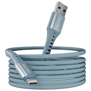 image:imageNautica C65 Charging Cable USB A to Lightning Cable for UltraFast Charging Durable Braided Design 12W 480 MbpsBlue