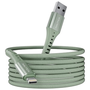 image:imageNautica C65 Charging Cable USB A to Lightning Cable for UltraFast Charging Durable Braided Design 12W 480 MbpsGreen