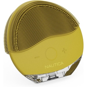 image:imageNautica PC110 DualSided Sonic Silicone Face Scrubber with USB Charging amp LED Indicator  Waterproof Rechargeable Face Exfoliator Brush with Sonic Technology for Deep CleansingMustard