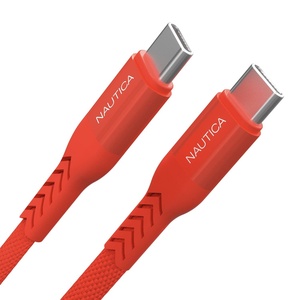 image:imageNautica TypeC to TypeC Cable USBC to USBC Fast Charging Cable with 65W Power Delivery amp 480Mbps Data Transfer Compatible for Google Pixel Samsung and Apple Devices and MoreRed