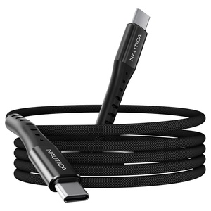 image:imageNautica USBC to USBC Cable 15W HighSpeed Charging Durable Braided Cable Premium Quality Universal Compatibility Black