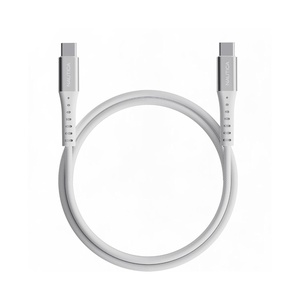 image:imageNautica USBC to USBC Cable 15W HighSpeed Charging Durable Braided Cable Premium Quality Universal Compatibility White