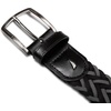 image:imageNautica Mens Casual Leather Belt  Everyday  Classic  Pants  Jeans  Khakis  Chinos  Metal BuckleBraided Two Tone  BlackGrey