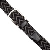 image:imageNautica Mens Casual Leather Belt  Everyday  Classic  Pants  Jeans  Khakis  Chinos  Metal BuckleBraided Two Tone  BlackGrey