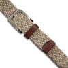 image:imageNautica Mens Casual Leather Belt  Everyday  Classic  Pants  Jeans  Khakis  Chinos  Metal BuckleBraided Webbing  Khaki