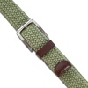 image:imageNautica Mens Casual Leather Belt  Everyday  Classic  Pants  Jeans  Khakis  Chinos  Metal BuckleBraided Webbing  Moss