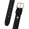 image:imageNautica Mens Casual Leather Belt  Everyday  Classic  Pants  Jeans  Khakis  Chinos  Metal BuckleCasual Padded  Black