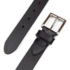 image:imageNautica Mens Casual Leather Belt  Everyday  Classic  Pants  Jeans  Khakis  Chinos  Metal BuckleDebossed Logo  Black