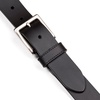 image:imageNautica Mens Casual Leather Belt  Everyday  Classic  Pants  Jeans  Khakis  Chinos  Metal BuckleDebossed Logo  Black