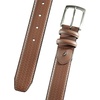 image:imageNautica Mens Casual Leather Belt  Everyday  Classic  Pants  Jeans  Khakis  Chinos  Metal BuckleDouble Keeper Woven  Tan