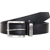 image:imageNautica Mens Casual Leather Belt  Everyday  Classic  Pants  Jeans  Khakis  Chinos  Metal BuckleEngraved Keeper  Black