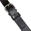 image:imageNautica Mens Casual Leather Belt  Everyday  Classic  Pants  Jeans  Khakis  Chinos  Metal BuckleEngraved Logo  Black