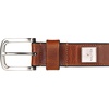 image:imageNautica Mens Casual Leather Belt  Everyday  Classic  Pants  Jeans  Khakis  Chinos  Metal BuckleEngraved Logo  Tan