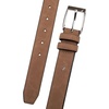 image:imageNautica Mens Casual Leather Belt  Everyday  Classic  Pants  Jeans  Khakis  Chinos  Metal BuckleJ Class Double Keeper  Tan