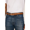 image:imageNautica Mens Casual Leather Belt  Everyday  Classic  Pants  Jeans  Khakis  Chinos  Metal BuckleSignature Canvas  Cognac