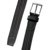 image:imageNautica Mens Casual Leather Belt  Everyday  Classic  Pants  Jeans  Khakis  Chinos  Metal BuckleStretch Braided Leather  Black