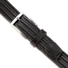 image:imageNautica Mens Casual Leather Belt  Everyday  Classic  Pants  Jeans  Khakis  Chinos  Metal BuckleStretch Braided Leather  Black
