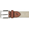 image:imageNautica Mens Casual Leather Belt  Everyday  Classic  Pants  Jeans  Khakis  Chinos  Metal BuckleWebbing Logo  Khaki
