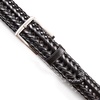 image:imageNautica Mens Casual Leather Belt  Everyday  Classic  Pants  Jeans  Khakis  Chinos  Metal BuckleWoven Detail  Black