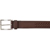 image:imageNautica Mens Dress Leather Belt for Suits and Pants  Classic  Business  Fashion  Adjustable  Metal BuckleCenter Woven  Brown