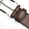 image:imageNautica Mens Dress Leather Belt for Suits and Pants  Classic  Business  Fashion  Adjustable  Metal BuckleCenter Woven  Brown