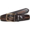 image:imageNautica Mens Dress Leather Belt for Suits and Pants  Classic  Business  Fashion  Adjustable  Metal BuckleLeather Laced  Brown