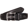 image:imageNautica Mens Dress Leather Belt for Suits and Pants  Classic  Business  Fashion  Adjustable  Metal BuckleLogo Inlay Double Stitch  Black