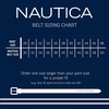 image:imageNautica Mens Dress Leather Belt for Suits and Pants  Classic  Business  Fashion  Adjustable  Metal BuckleLogo Inlay Double Stitch  Cognac
