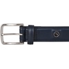 image:imageNautica Mens Dress Leather Belt for Suits and Pants  Classic  Business  Fashion  Adjustable  Metal BuckleLogo Inlay Double Stitch  Navy