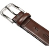 image:imageNautica Mens Dress Leather Belt for Suits and Pants  Classic  Business  Fashion  Adjustable  Metal BucklePerforated  Brown