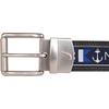 image:imageNautica Mens Reversible Leather Belt  2in1  Classic  Everyday  Business  Work  Dress  Casual  Metal BuckleFlag Pattern  Black