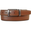 image:imageNautica Mens Reversible Leather Belt  2in1  Classic  Everyday  Business  Work  Dress  Casual  Metal BuckleGunmetal Logo  BlackCognac