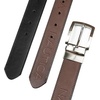 image:imageNautica Mens Reversible Leather Belt  2in1  Classic  Everyday  Business  Work  Dress  Casual  Metal BuckleNickle Logo  BlackBrown
