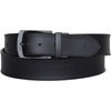 image:imageNautica Mens Reversible Leather Belt  2in1  Classic  Everyday  Business  Work  Dress  Casual  Metal BuckleSignature Logo  Black RibbonLeather