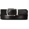 image:imageNautica Mens Reversible Leather Belt  2in1  Classic  Everyday  Business  Work  Dress  Casual  Metal BuckleStitched  TanBlack