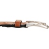 image:imageNautica Mens Signature Leather and Canvas Belt  Ribbon Detail  Flag Design  Classic  Casual  Metal BuckleEmbossed Logo  Tan