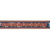 image:imageNautica Mens Signature Leather and Canvas Belt  Ribbon Detail  Flag Design  Classic  Casual  Metal BuckleSignature Logo  Navy