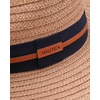 image:imageNautica Mens Straw Fedora Sun Hat UV Protection Decorative BandBrown