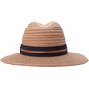 image:imageNautica Mens Straw Fedora Sun Hat UV Protection Decorative BandBrown