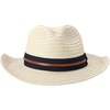 image:imageNautica Mens Straw Fedora Sun Hat UV Protection Decorative BandKhaki