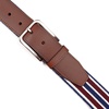 image:imageNautica Mens Stretch Belt  Elastic  Adjustable  Classic  Everyday  Business  Work  Casual  Metal BuckleStretch Webbing  NavyRed